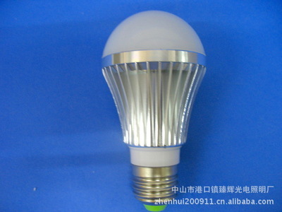 【5w LED 球泡燈 5wLED節(jié)能燈泡 ZH-BL/5x1-03】價(jià)格,廠家,圖片,LED球泡燈,中山市港口鎮(zhèn)臻輝光電照明廠-
